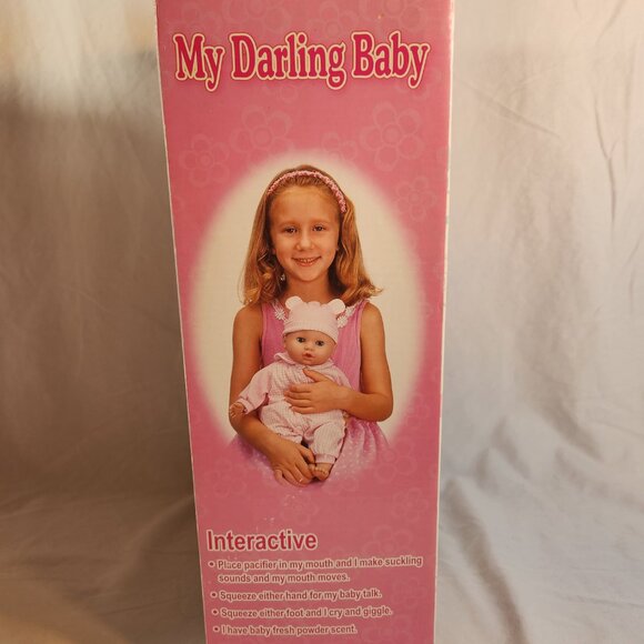 My Darling Baby 2010 Unopened in Original Box Doll Pacifier Pink Berry READDESC - Picture 9 of 13